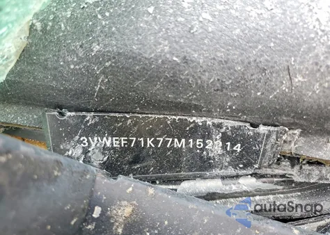 2007 Volkswagen Jetta Wolfsburg z USA, uszkodzony, nr VIN 3VWEF71K77M152214